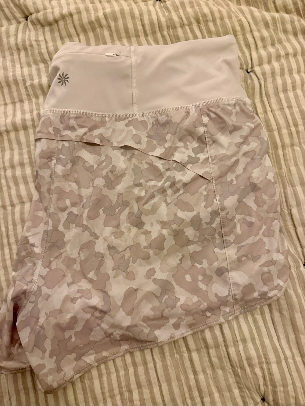 Athleta Light Pink Camo Athletic Skort